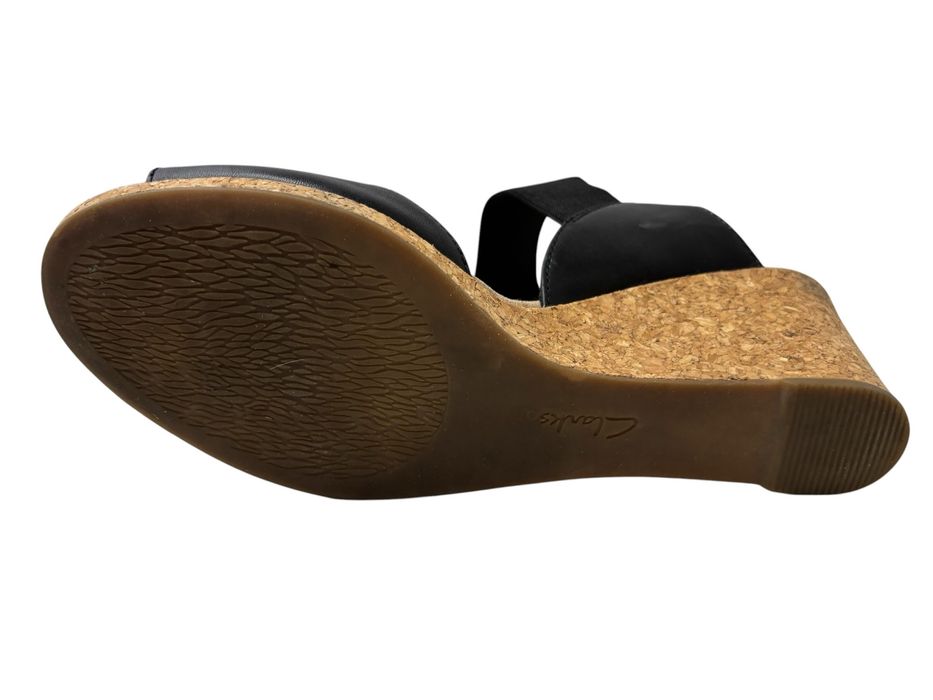 Sandaly skorzane na koturnie Clarks rozmiar 41