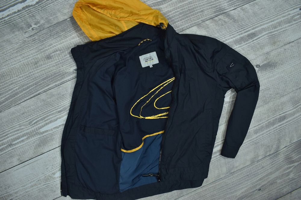 Camel Active Męska Kurtka Wiatówka Z Chowanym Kapturem 48