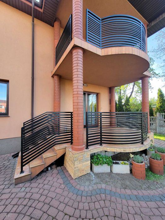 Balustrada balkonowa, stalowa, barierka