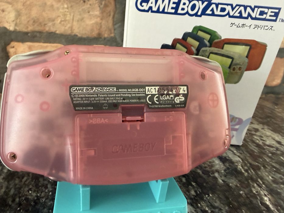 Nintendo Game Boy Advance różowy AGB-001 pudełko