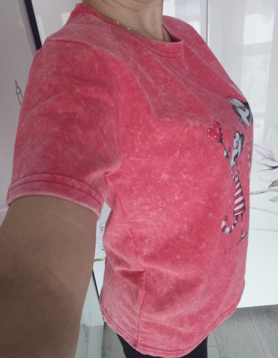 T-shirt damski bawełniany