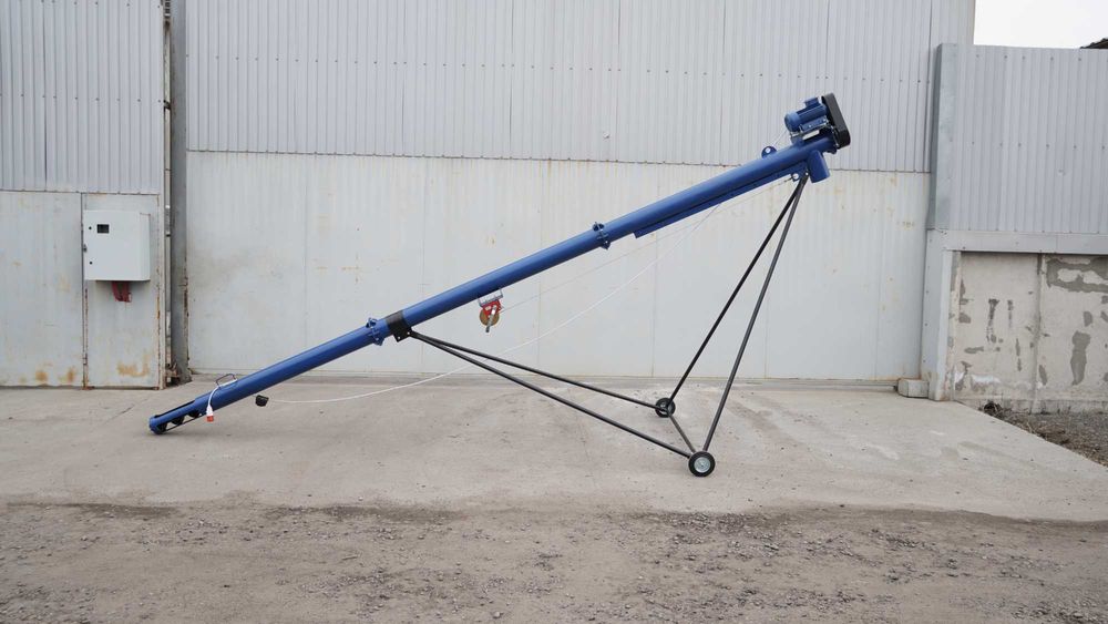 Шнековий навантажувач. Зерновий конвеєр. Винтовой погрузчик 159*6*220