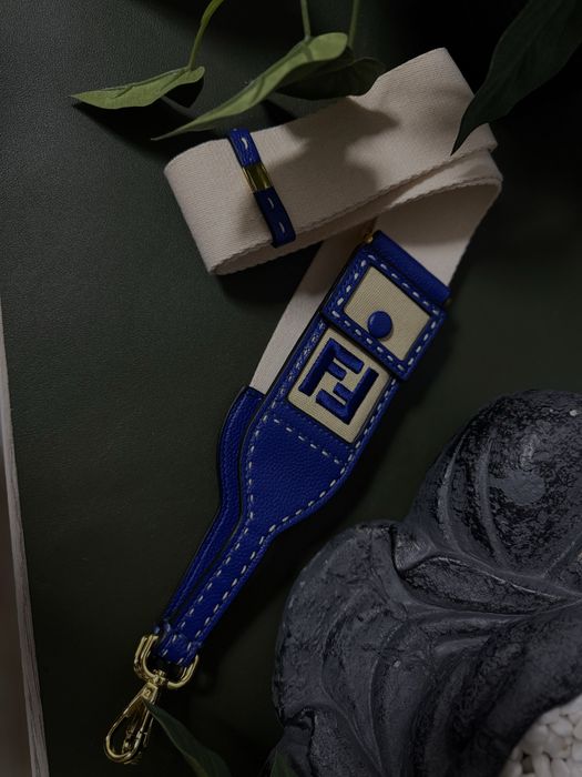 Сумка шкіряна Fendi синня