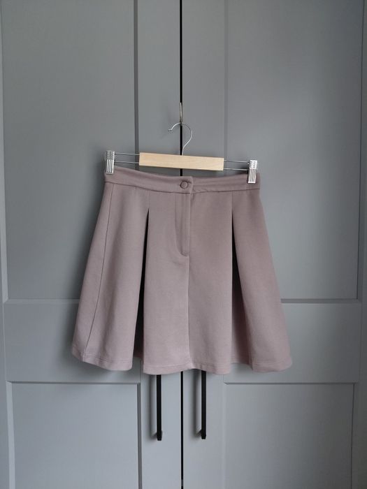 Beżowo brązowa spódniczka mini XS/34 Reserved