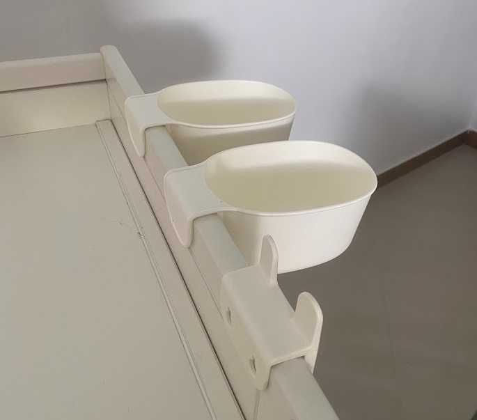 Conjuntos de cestos de arrumação para trocador de fraldas