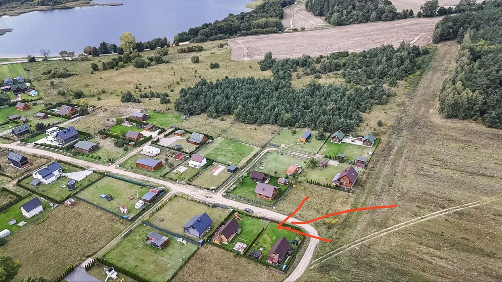 SPRZEDAM 2 DOMKI nad Jeziorem Szkotowskim (1 DZIAŁKA NOTARIALNA)