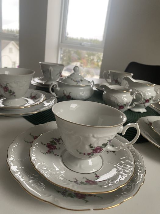 Wawel , prl , serwis kawa , porcelana