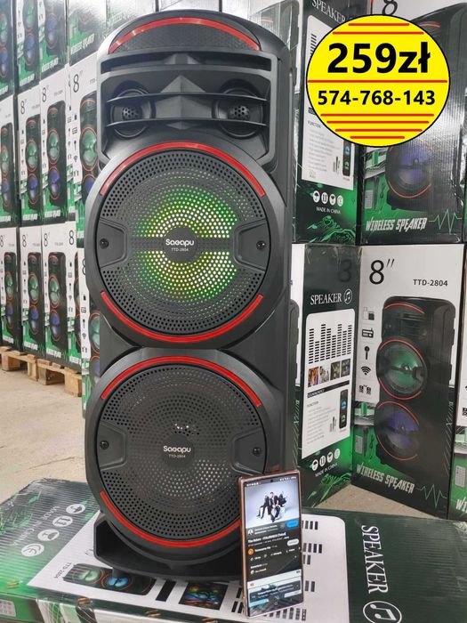 Głośnik Bluetooth Przenośny Bezprzewodowy Karaoke TTD-2804 Mi