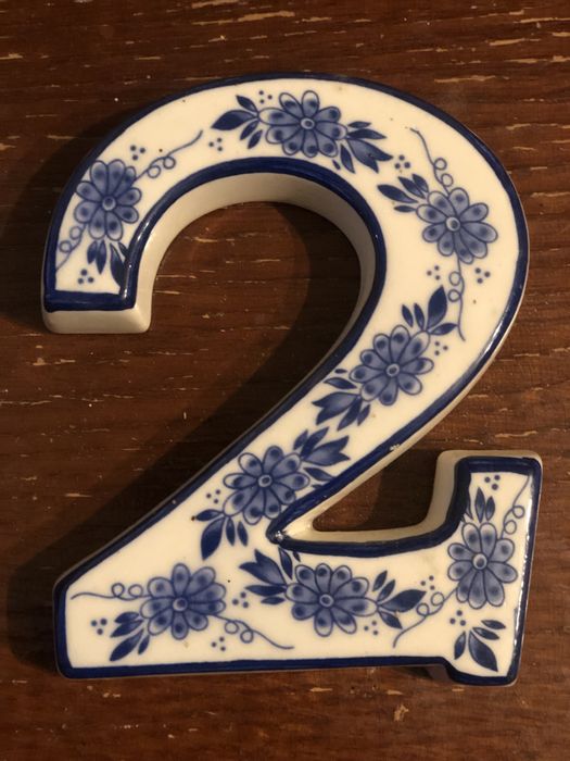 Автентичний порцеляновий номер будинку, Голландія