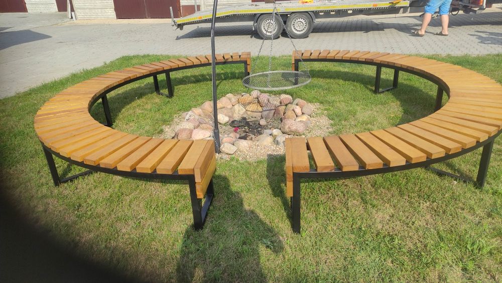 Ławka ławki ogniskowe loft koło