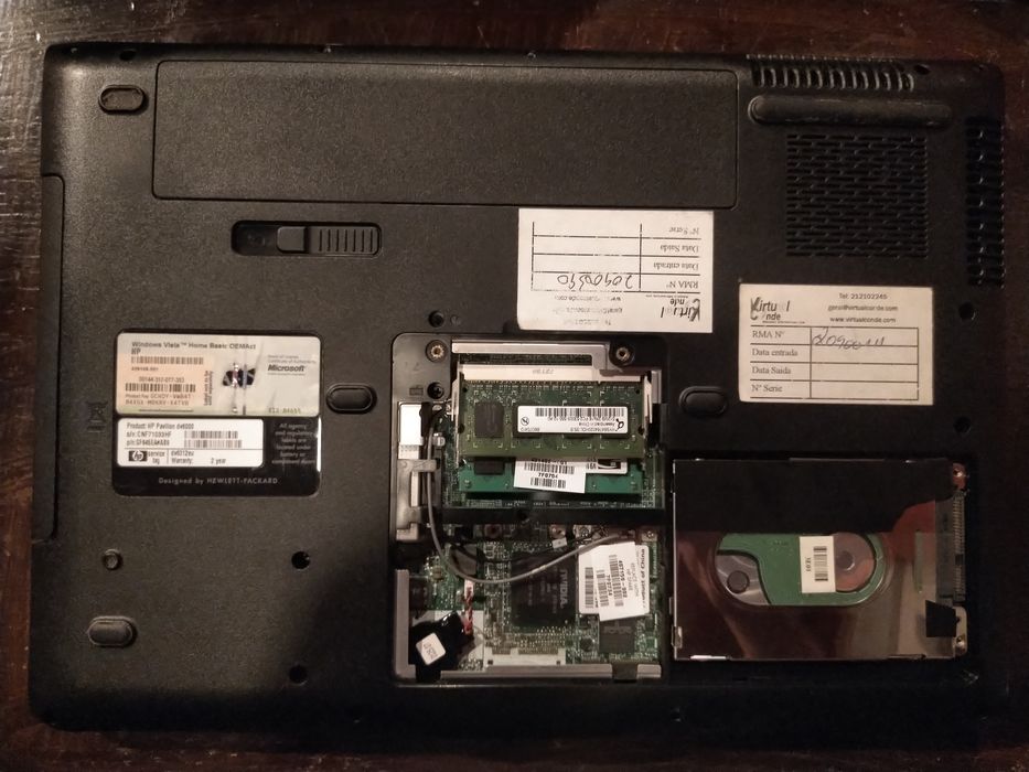 Portátil HP Pavillion dv6000 (Avariado Para Reparar Ou Peças)