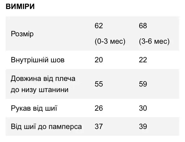 Комбинезон  зимовий р.62