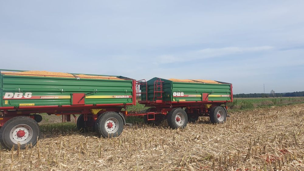 Przyczepa rolnicza Metaltech DB8 8 ton, pierwszy właściciel