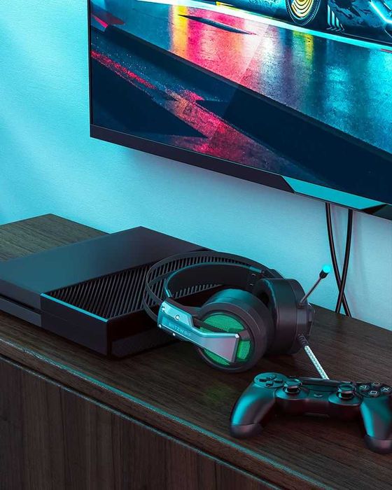 Gaming Headphone 7.1 Surround Sound Bass RGB Game Headset