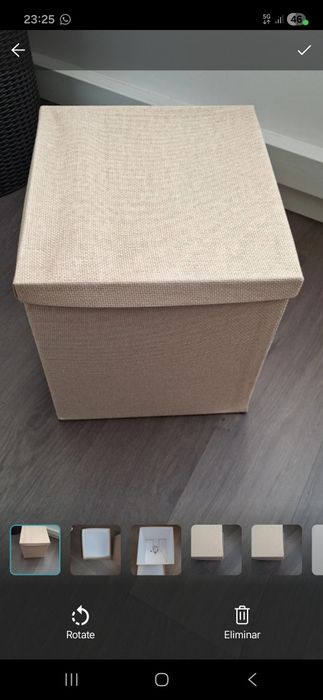 Caixa de arrumação IKEA Kvarnvik bege