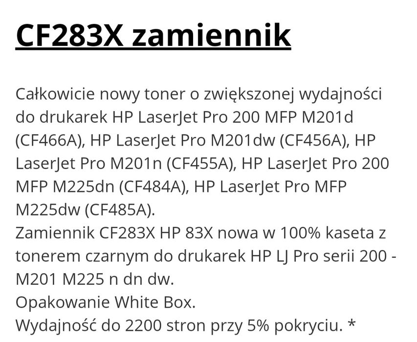 Tusz,Toner cartridge LHCF 283X