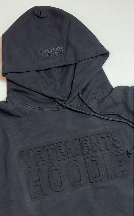 Худі Vetements Embossed Logo M L hoodie balenciaga rick