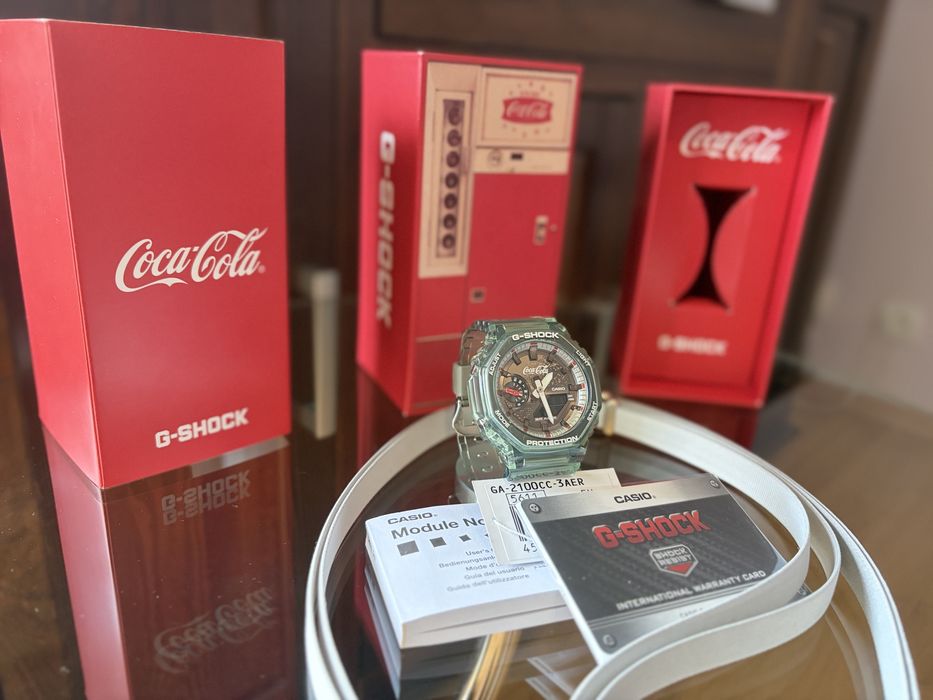 Casio G-shock  + gratis Coca-Cola Limited Edition GA-2100CC -3AER NOWY