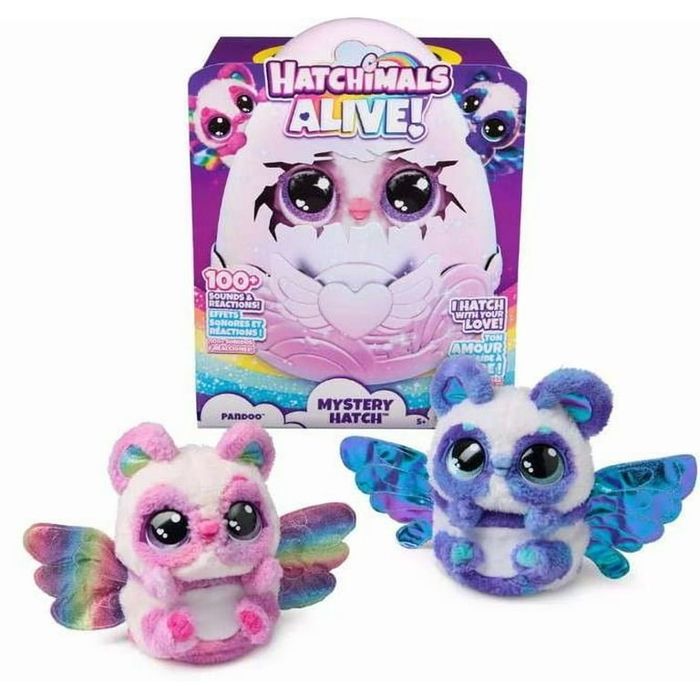 Оригiнал hatchimals hatchimal alive egg pandoo яйцо панда panda яйце