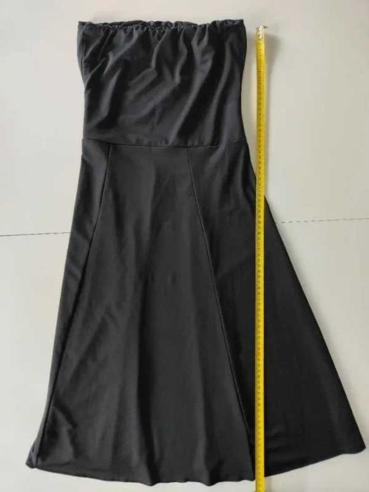 Vestido Preto Cai-Cai – Corte Midi/Evasê (Tam. S)
