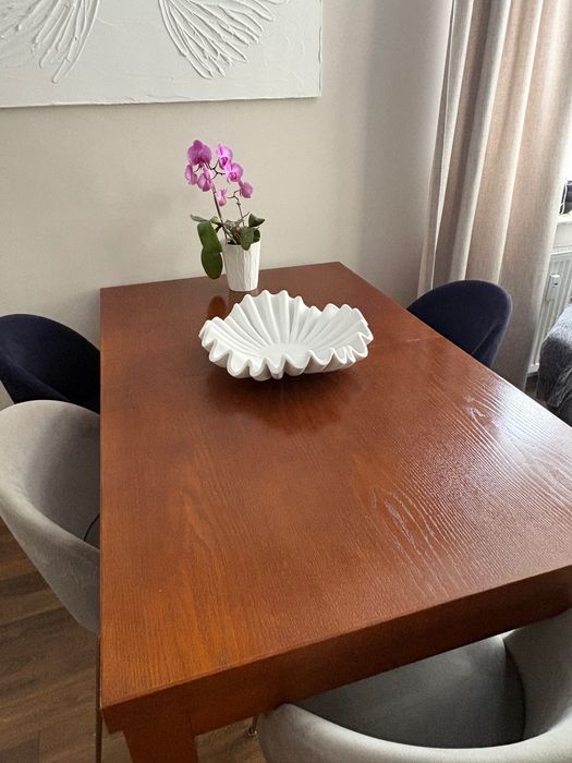 Stół dębowy rozkładany - kolor dąb rustykalny