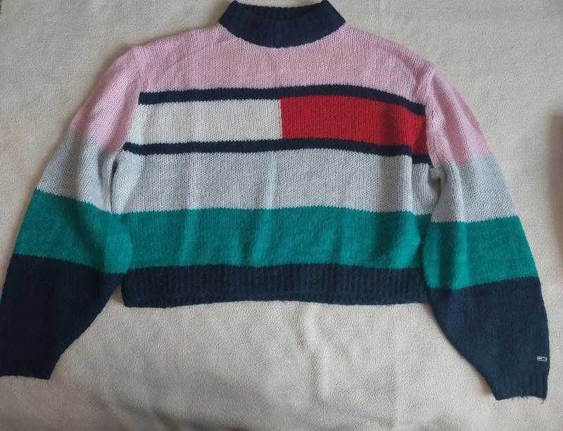 Джемпер tommy hilfiger tommy jeans женский многоцветный