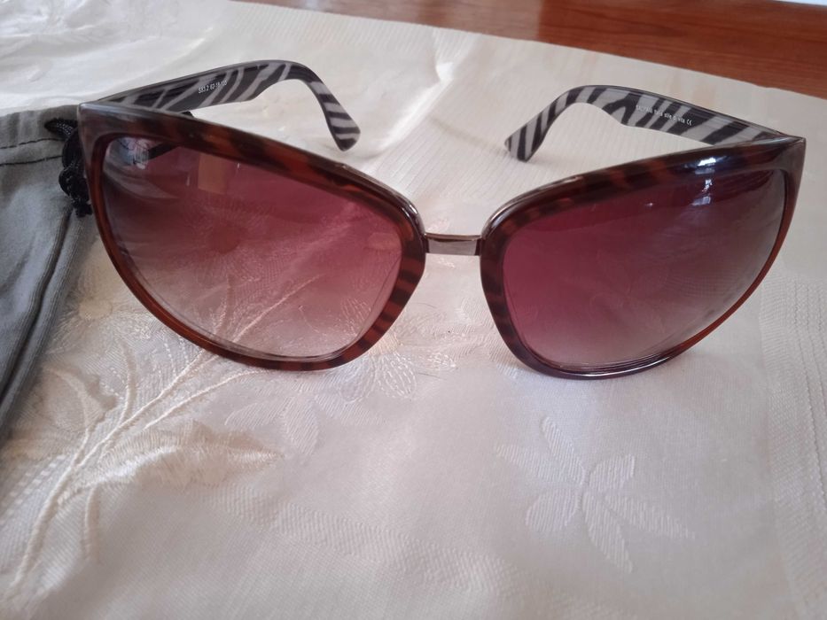 Óculos de sol novos padrão tartaruga