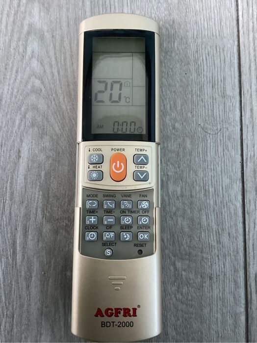 Comando Universal para Ar Condicionado AGFRI BDT-2000 (Novo)