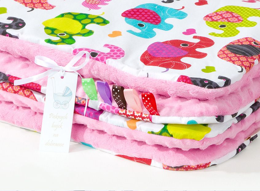 Manta para bebe com peluche 75 x 100 cm dupla face 100 algodao