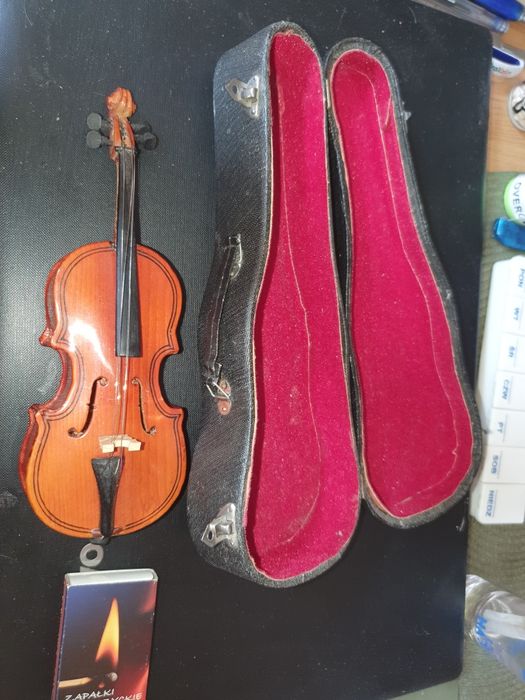 Skrzypce miniatura etui