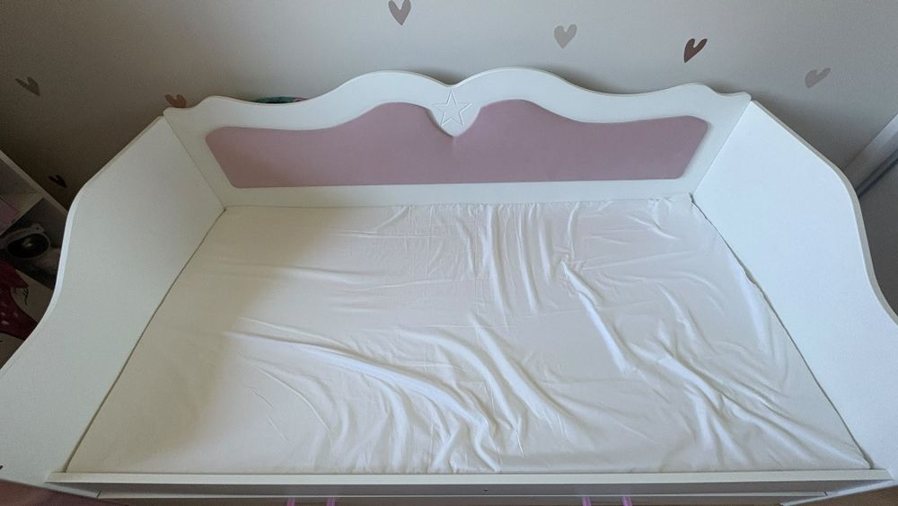 Łóżko tapicerowane LILI 160x80 szuflada + materac