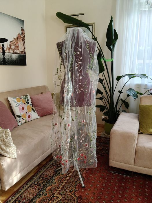 Welon slubny boho