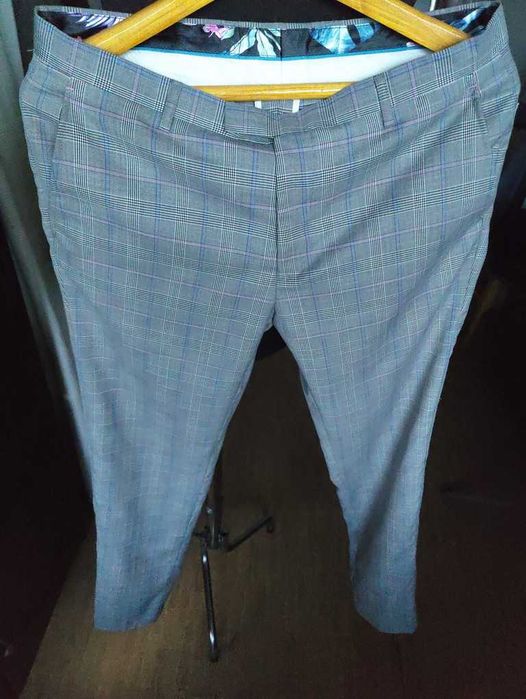 Джинсы брюки 1904 trousers United Kingdom w34 check grey.