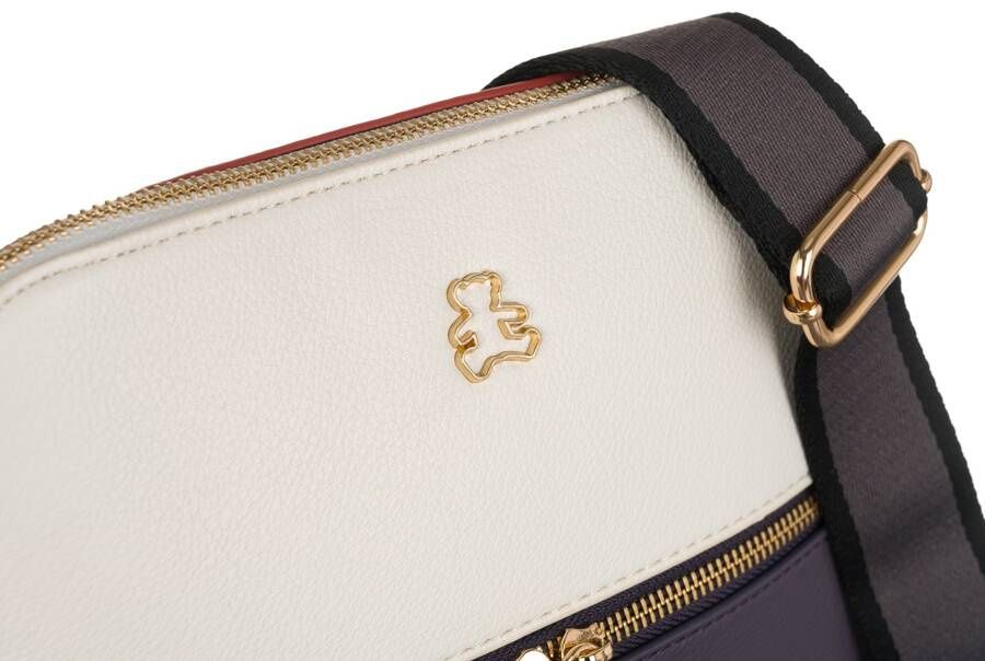 listonoszka ze skóry ekologicznej na szerokim, doczepianym pasku