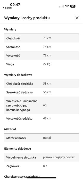 Fotel CLOE  bezowy zamsz złote nóżki