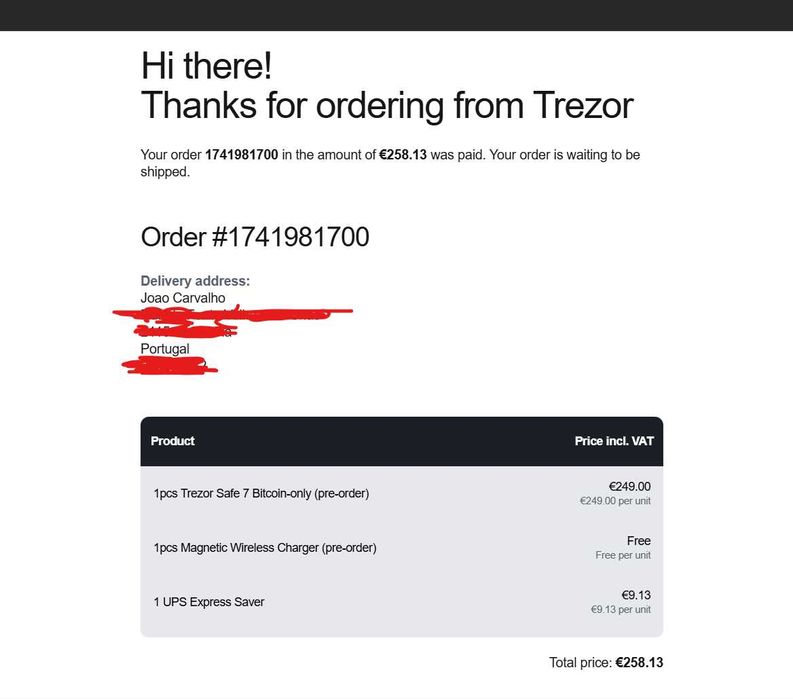 Wallet TREZOR SAFE 7 como novo Carteira de criptomoedas cripto