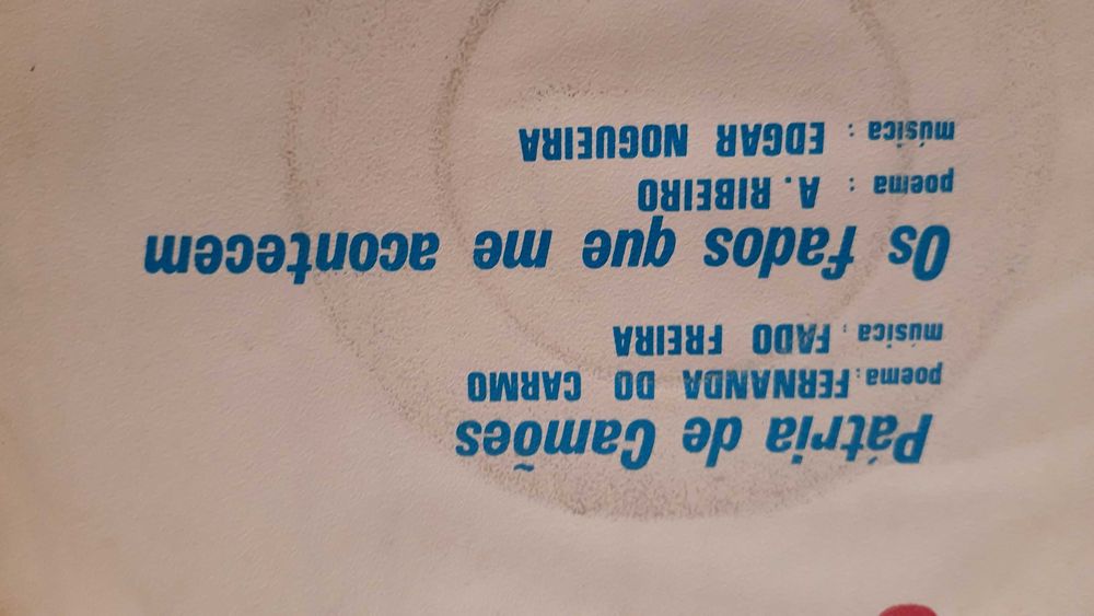 Jorge Martinho - Pátria de Camões - single vinil - portes incluídos