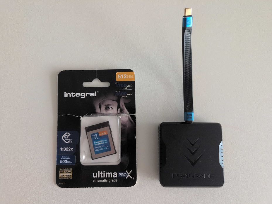 CFexpress Type B 512GB & ProGrade CFexpress & SD UHS-II Card reade