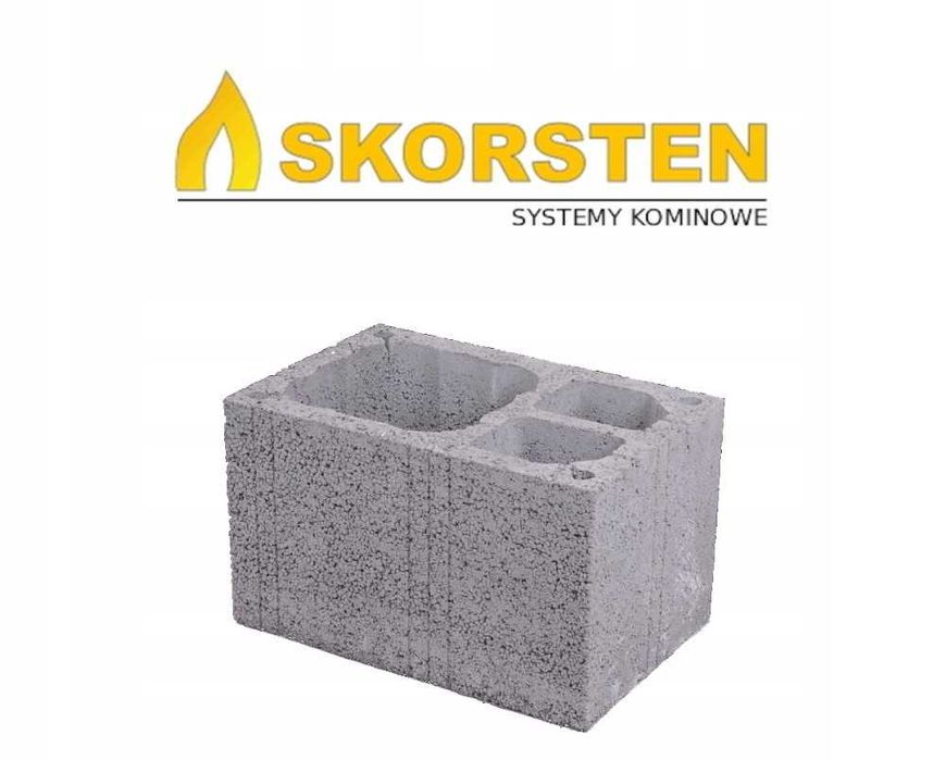 SKORSTEN pustak kominowy podwójna wentylacja +2xW 36*55*32