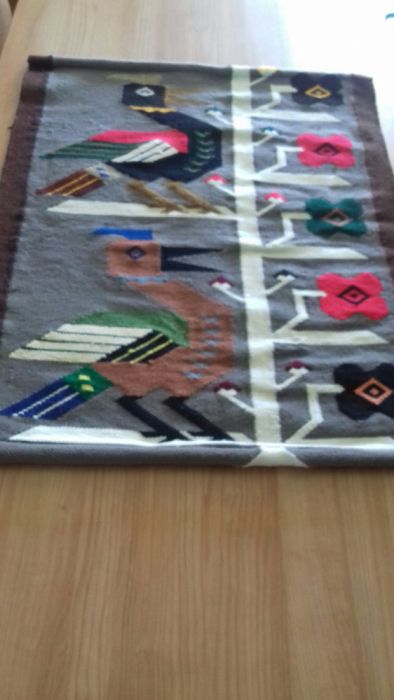 Quadro/tapete em juta