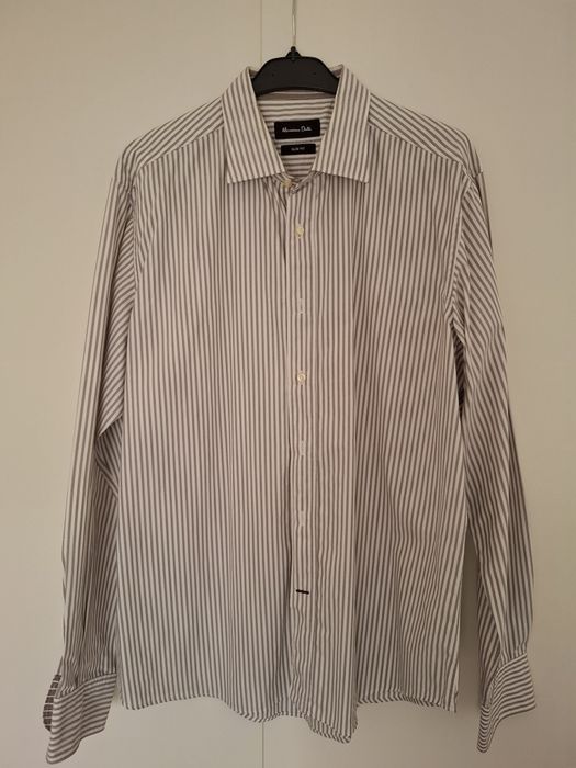 Camisa Massimo Dutti, slim fit, tam. XL, Como nova