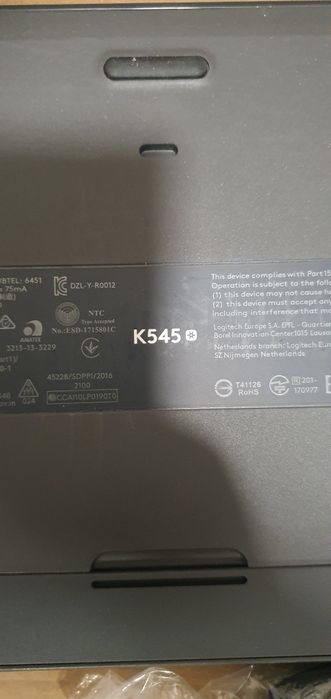 Teclado e rato Logitech