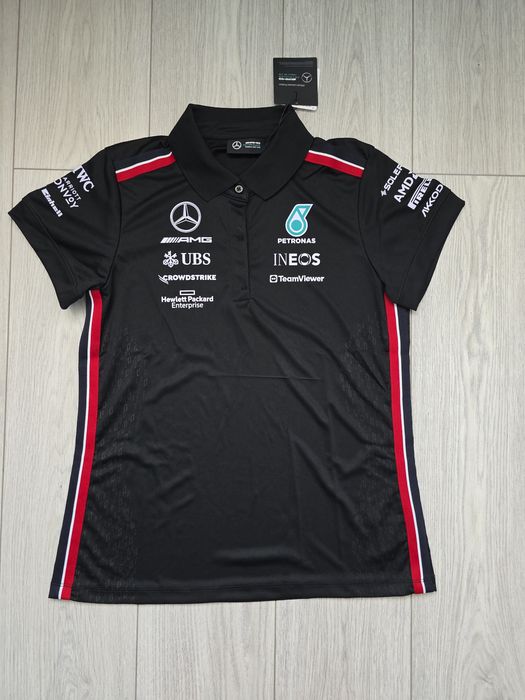 Mercedes AMG Petronas Formula One Team 2023, damskie polo, F1,Hilfiger