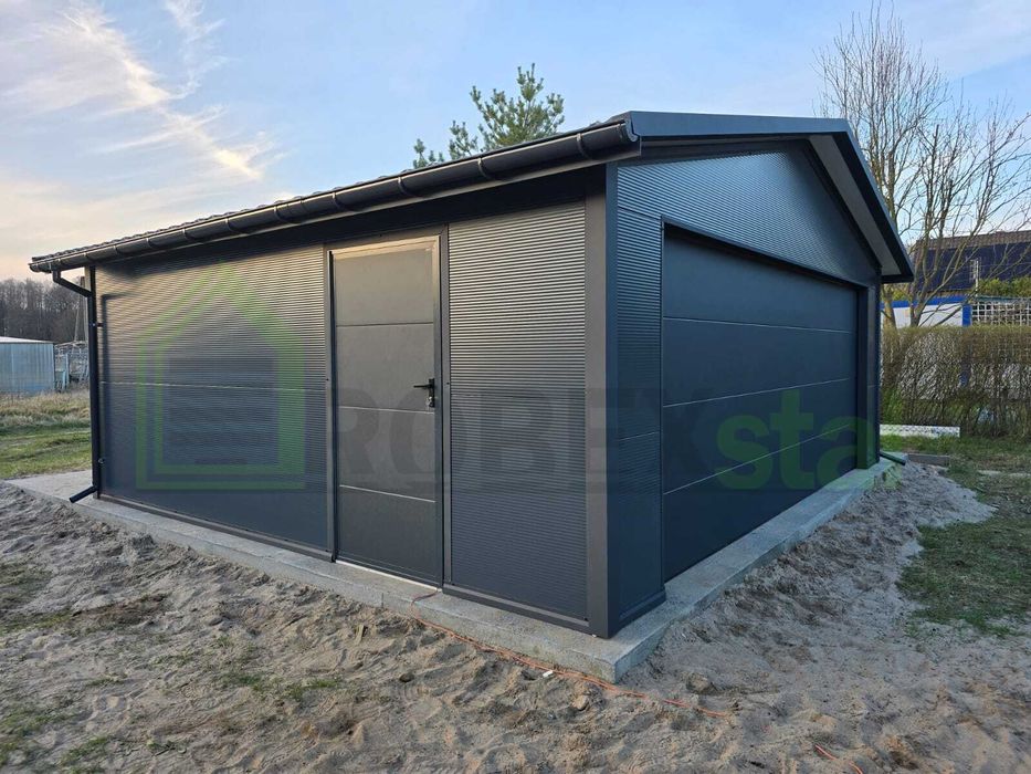 Garaż ocieplany garaż z płyty warstwowej PIR 5 cm na każdy wymiar