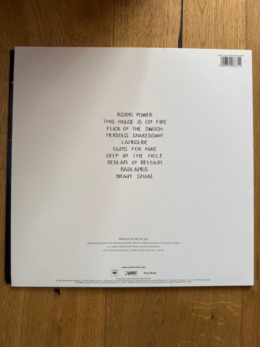 AC/DC Flick of the switch --Vinyl