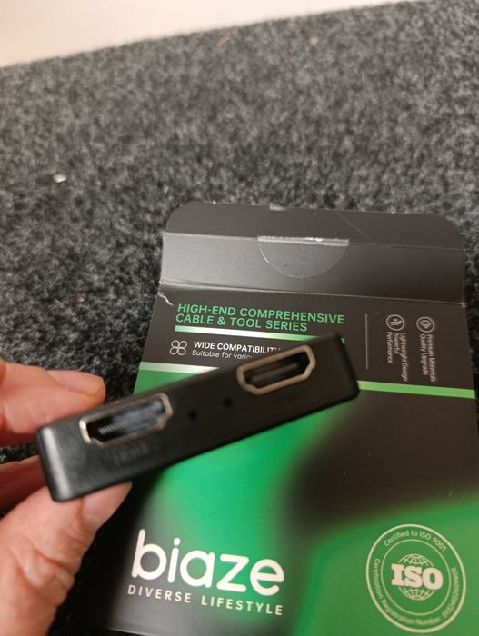 Splitter HDMI 1x2 Biaze – Rozdzielacz Sygnału Full HD / 4K + Kabel USB