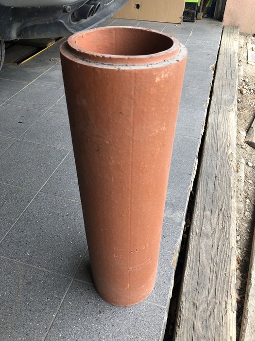 Rura kominowa, kamionkowa, ceramiczna 150 + daszek.