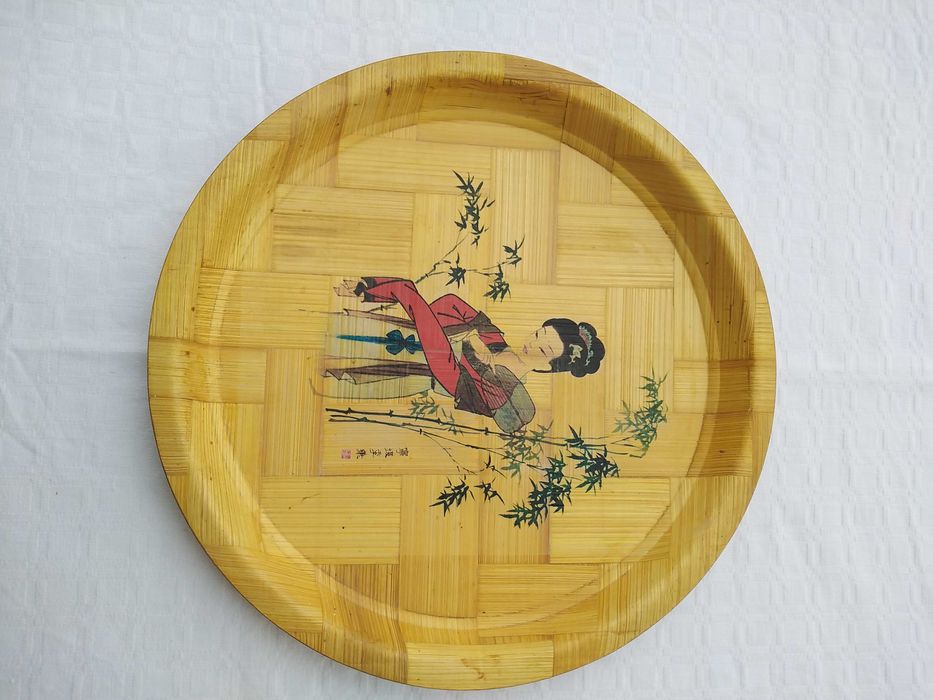 Bandeja/Tabuleiro Bambu Vintage