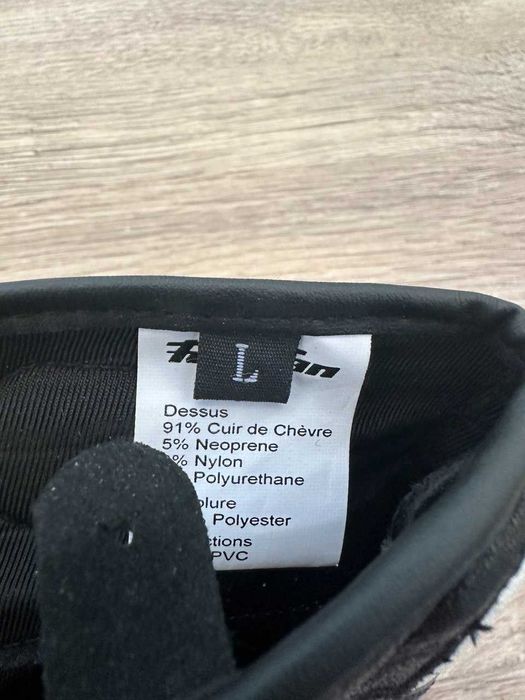 Мотоперчатки Furygan AFS-6 шкіряні чорно-білі, розмір L-M