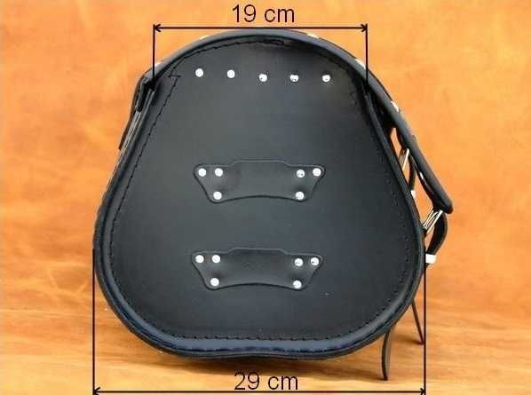 Kufer tylni motocyklowy skórzany K9 A, B, C producent SAKO